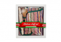 012134 DELUXE CHEF SET STRIPES
