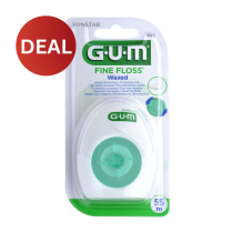 GUM FINE, WAXED, DENTAL FLOSS 54.8M