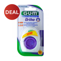 GUM ORTHO FLOSS 50PCS