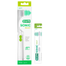 GUM SONIC DAILY T/B SOFT COMPACT WHITE WITH REPLACEMENT HEAD