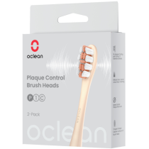 OCLEAN SONIC REPLACEMENT BRUSH PLAQUE CONTROL GOLD 2PCS