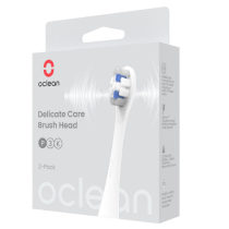 OCLEAN SONIC REPLACEMENT BRUSH DELICATE CARE LIGHT GREY 2PCS