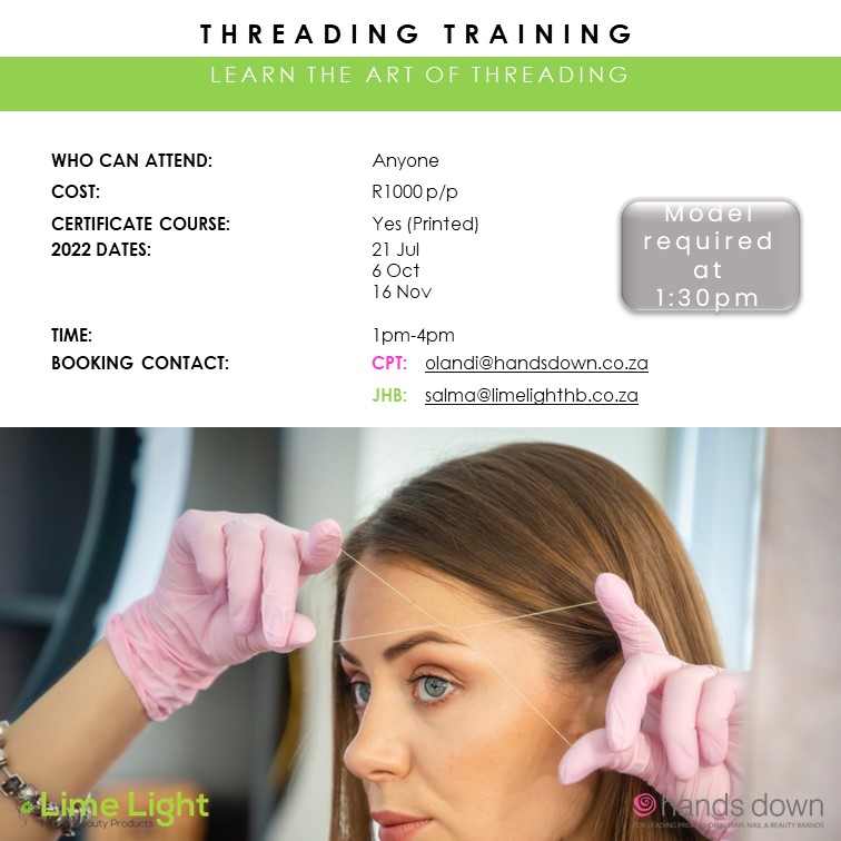 Threading Training (Incl Kit) 3hrs