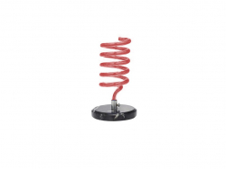 Hair Dryer Holder - Table Mount - Red Spiral