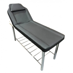 Massage Bed with Steel Frame - Black