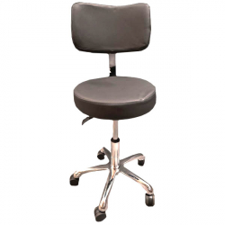 Stool - With Thick Back   (Grey)