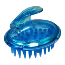 Shampoo Brush/Scalp Massager - Plastic - Clear (HS93139)