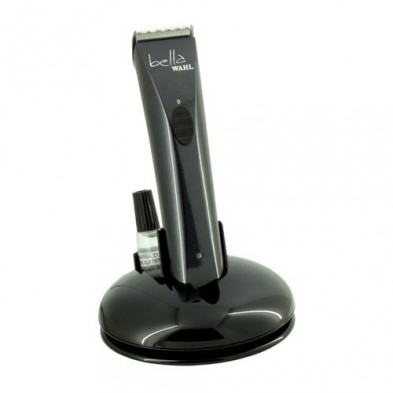 Wahl Bella Black Cordless Rotary Trimmer on Stand