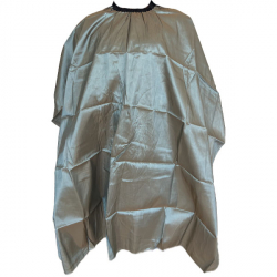 Cutting Cape - Satin - Grey Assorted with Slide Clip(CP80339