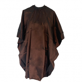Cutting Cape - Satin-Brown Assorted with Slide Clip(CP80339)