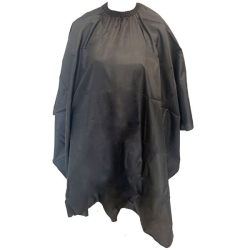Cutting Cape Polyester Black - Large Gown with Stud(CP53739)
