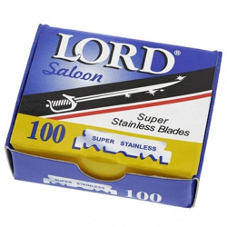 LORD Stainless Steel Razor Blades - Single Sided - 100's