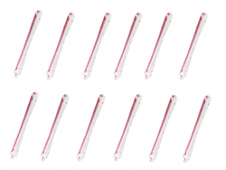 *Perm Rod - Two Tone  7mm -12's (Pink/White)(PC 94822)