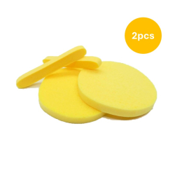 Facial Sponges - Pack of 2 (1Pair) -Expands when Wet- Yellow