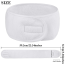 Head Band Toweling with Velcro & Ribbing - White (HS00839)
