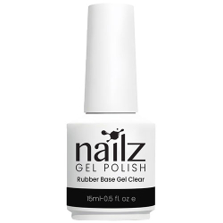 Nailz Gel Polish 15ml (Rubber Base Gel - Clear)
