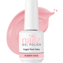 Nailz Gel Polish 15ml Rubber Base Gel - Sugar Plum Fairy