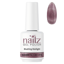 NAILZ Gel Polish 15ml Magnetic Cat Eye- Blushing Starlight