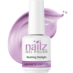 NAILZ Gel Polish 15ml Magnetic Cat Eye- Blushing Starlight