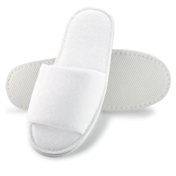Pedi Slippers Toweling - White