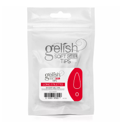 Soft Gel Tips - Long Stiletto 0 50pk Refill - Gelish