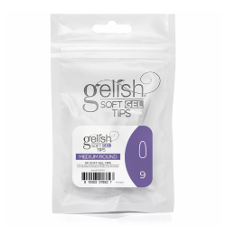 Soft Gel Tips - Medium Round 9 50pk Refill - Gelish