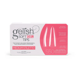 Soft Gel Tips - Medium Stiletto 550pk - Gelish