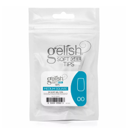 Soft Gel Tips - Square Medium 00 50pk Refill - Gelish