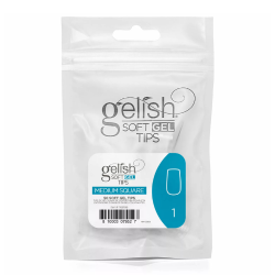 Soft Gel Tips - Square Medium 1 50pk Refill - Gelish