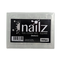 Nailz Full Cover Tips-Square Medium (360pc)