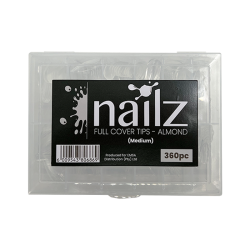 Nailz Nail Tips - Soft Gel Tips - Almond Medium 360pc