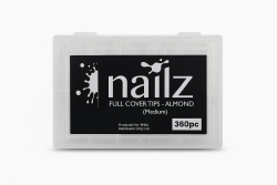 Nailz Nail Tips - Soft Gel Tips - Almond Medium 360pc
