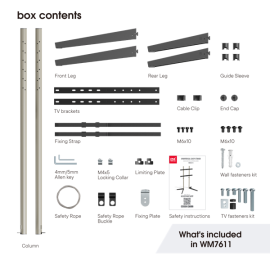 One for All WM7611 Universal TV stand with Vesa Bar