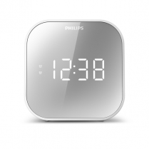 Philips TAR4406 Mirror FM USB Clock Radio