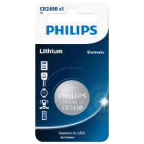 Philips CR2450P1  LITHIUM 3.0V COIN 1-BLISTER Battery