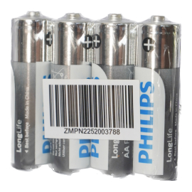 Philips R6L4F/40 LONGLIFE AA 4 FOIL BATTERY