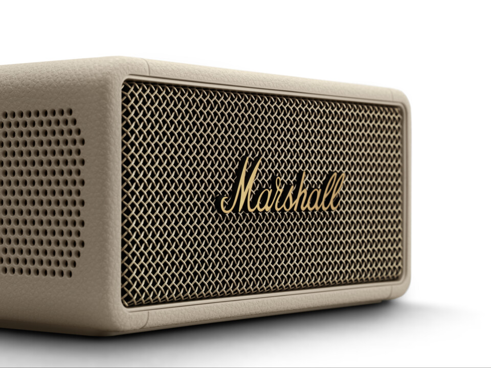 Marshall Middleton (Black and Brass) 30 W Stereo Bluetooth Portable  Bluetooth Portable Speaker