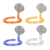 Hair Dryer Holder Wall Mounted Acrylic - Yellow - 1 pair