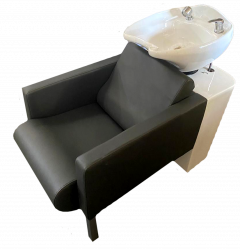 DYNO Wash Station - Grey with White Basin and Pedestal