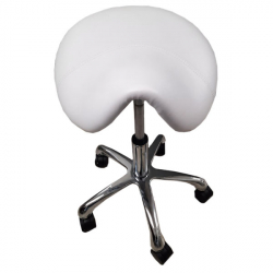 Stool - Saddle Style (White)