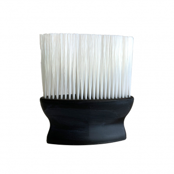 Neck Brush with White Bristles & Flat Black Handle (HS33939)