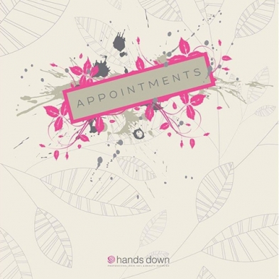 Hands Down Appointment Book