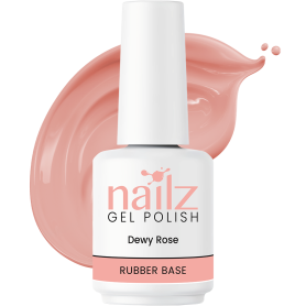 Nailz Gel Polish 15ml Rubber Base Gel - Dewy Rose