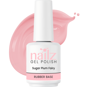 Nailz Gel Polish 15ml Rubber Base Gel - Sugar Plum Fairy