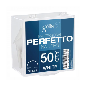 Perfetto Tips White Size 1 50pk - Gelish
