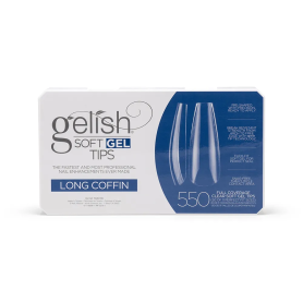 Soft Gel Tips - Long Coffin 550pk - Gelish