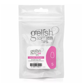 Soft Gel Tips - Short Round 5 50pk Refill - Gelish