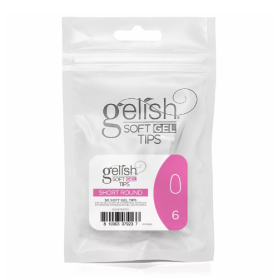 Soft Gel Tips - Short Round 6 50pk Refill - Gelish