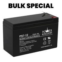 10 BULK PS7-12 12V 7AH BATTERY