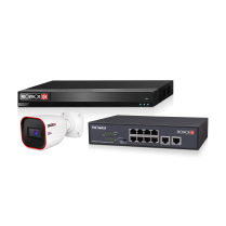 16IP - 16CHNVR + 16 BULLET + 2x8CH POE SWITCH